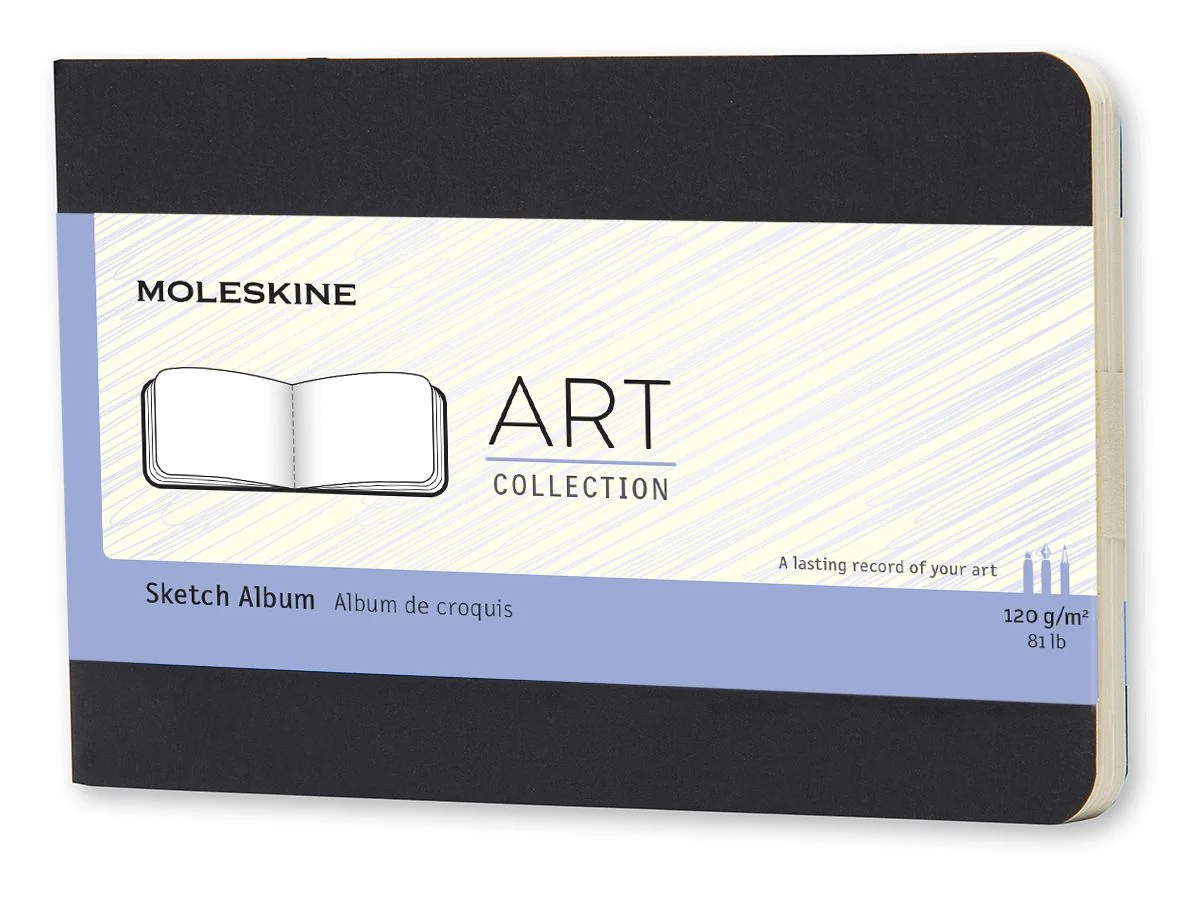 MOLESKINE Skizzenalbum, P/A6, 120g/qm, Karton, schwarz (EAN: 9788867323357)