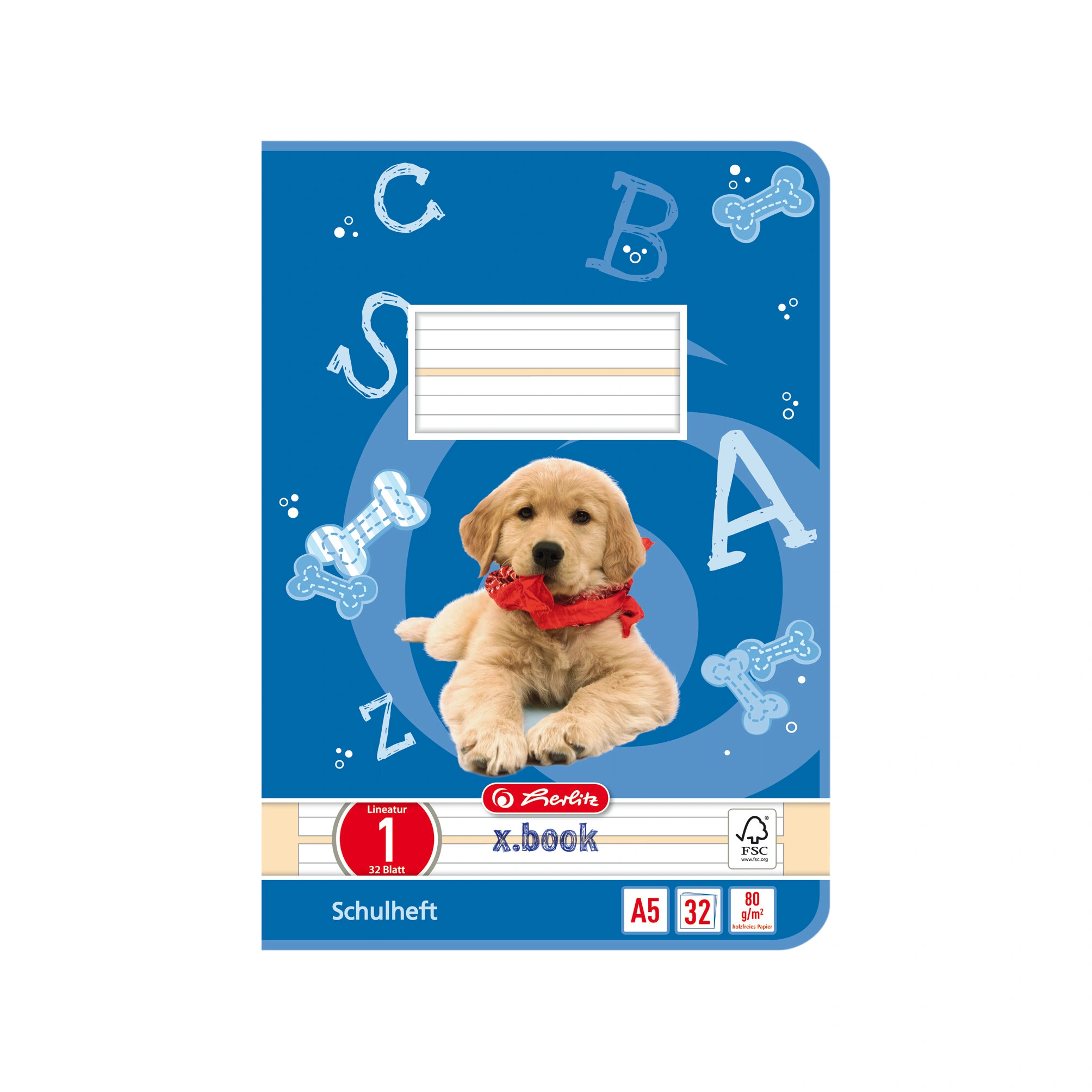 herlitz Schulheft x.book, DIN A5, Lineatur 1 / liniert (EAN: 4008110340012)