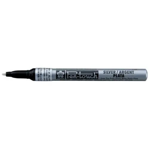 SAKURA Permanent-Marker Pen-Touch Fein, silber (EAN: 0084511362802)