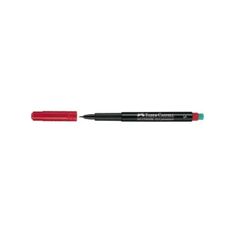 FABER-CASTELL Permanent-Marker MULTIMARK S, rot (EAN: 4005401523215)