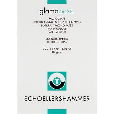 SCHÖLLERSHAMMER Zeichenpapierblock, DIN A3, hochtransparent (EAN: 4016443250618)