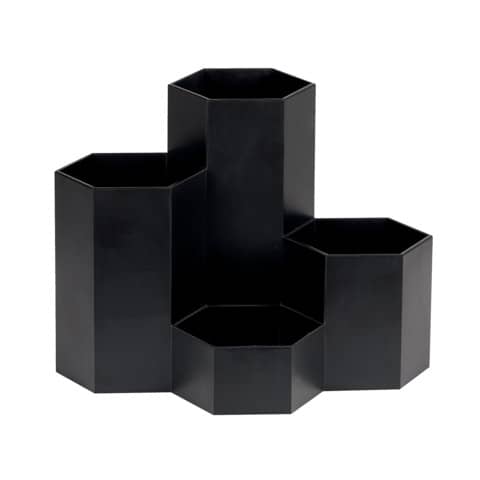 WEDO Multiköcher HONEYCOMB, 4 Fächer, PP, schwarz (EAN: 4003801873121)