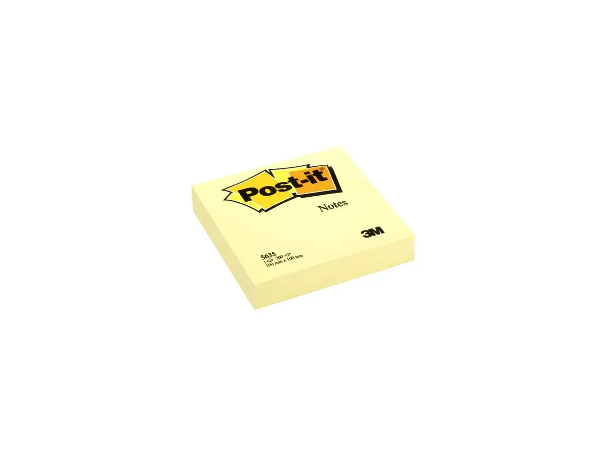 Post-it Haftnotizen notes, 101 x 101 mm, gelb (EAN: 0051131771994)