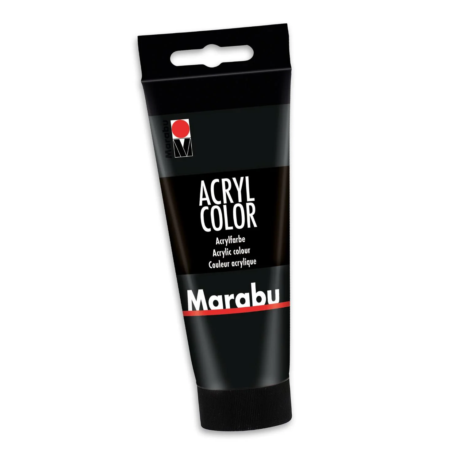 Marabu Acrylfarbe "AcrylColor", schwarz, 100 ml (EAN: 4007751472892)