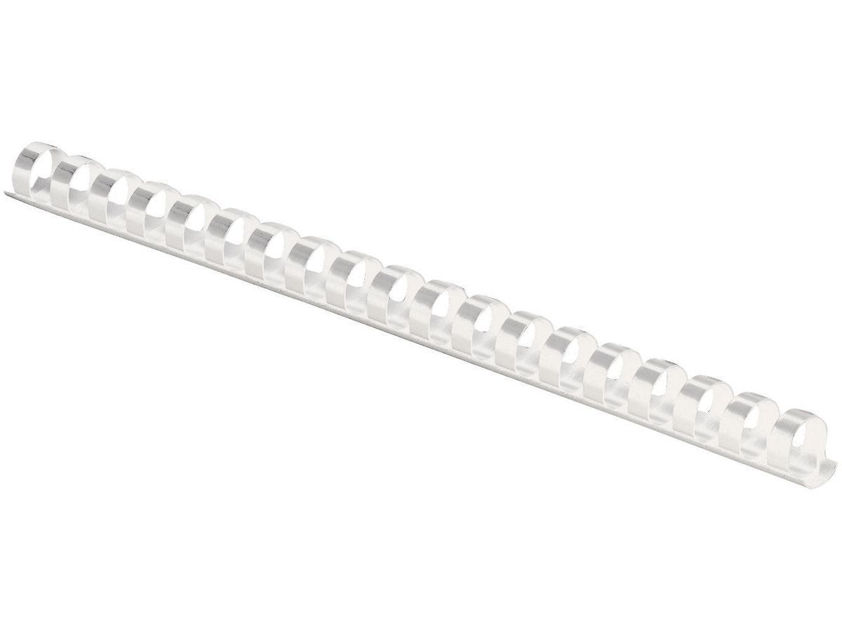 Fellowes Plastikbinderücken, DIN A4, 21 Ringe, 12 mm, weiß (EAN: 0077511533129)