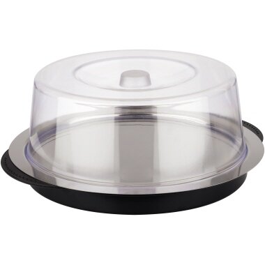 APS Thermo Tablett-Set, rund, schwarz/transparent (EAN: 4004133090941)