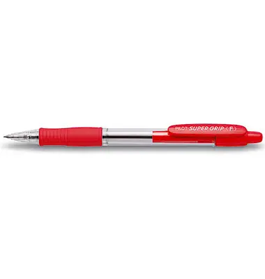 PILOT Druckkugelschreiber SUPER GRIP F, rot (EAN: 4902505154652)