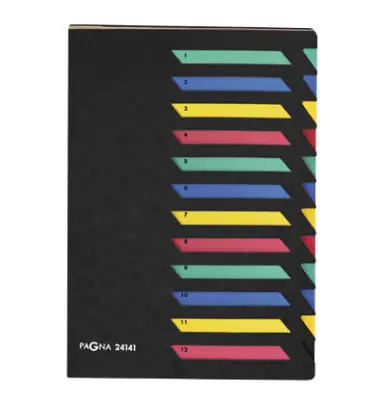 PAGNA Ordnungsmappe DESKORGANIZER 1-12, 12 Fächer, schwarz (EAN: 4013951005266)