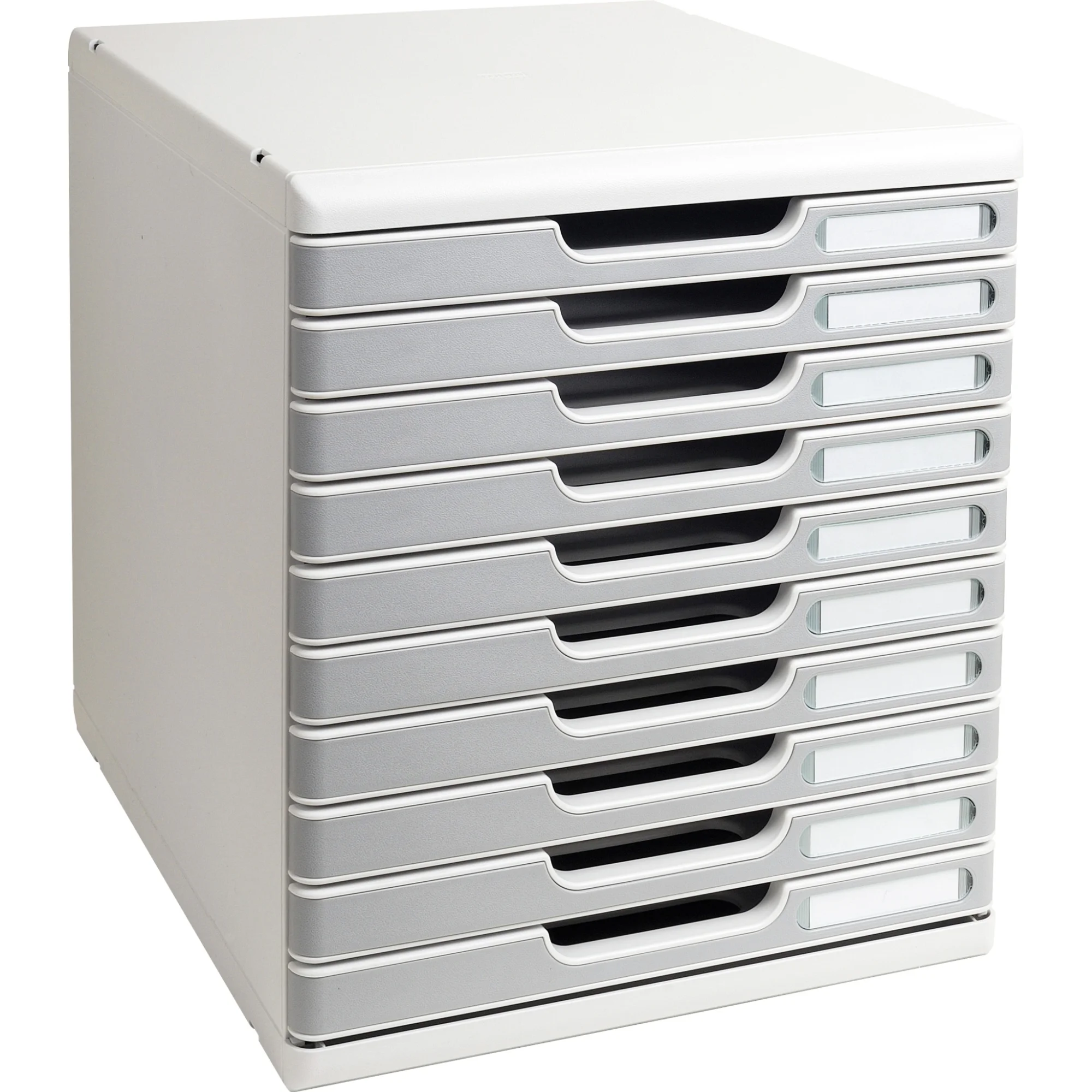 EXACOMPTA Schubladenbox MODULO A4, 10 Schübe, steingrau (EAN: 9002493023963)