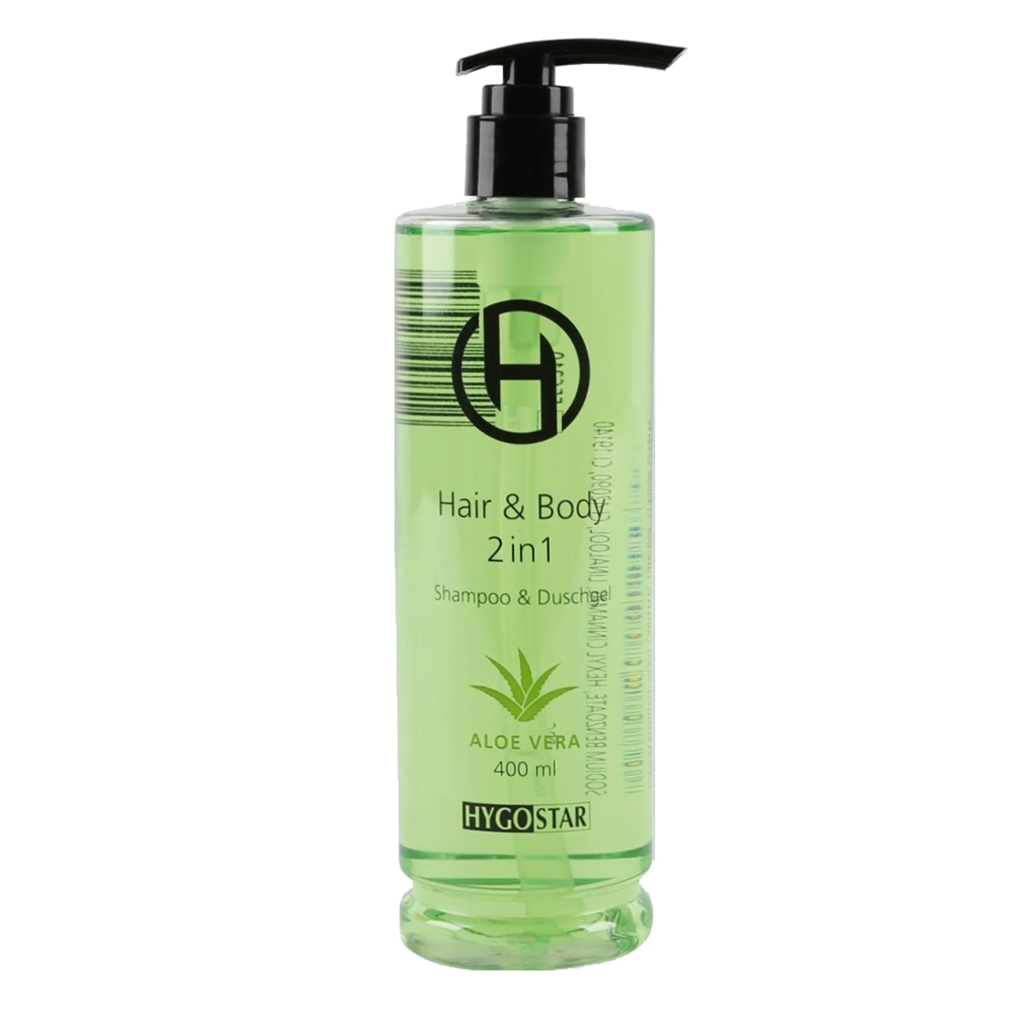 HYGOSTAR 2-in-1 Duschgel & Shampoo, 400 ml Pumpspender, transparent (EAN: 4015544725810)