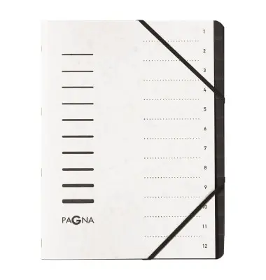 PAGNA Ordnungsmappe "Sorting File", 12 Fächer, weiß (EAN: 4013951014664)