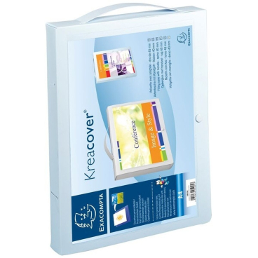 EXACOMPTA Dokumententasche mit Griff, DIN A4, PP, weiß (EAN: 3130630059257)