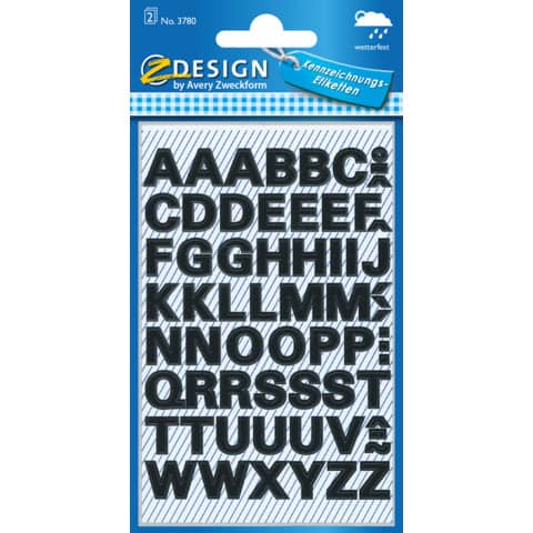 AVERY Zweckform Buchstaben-Etiketten, Buchstaben A-Z (EAN: 4004182037805)