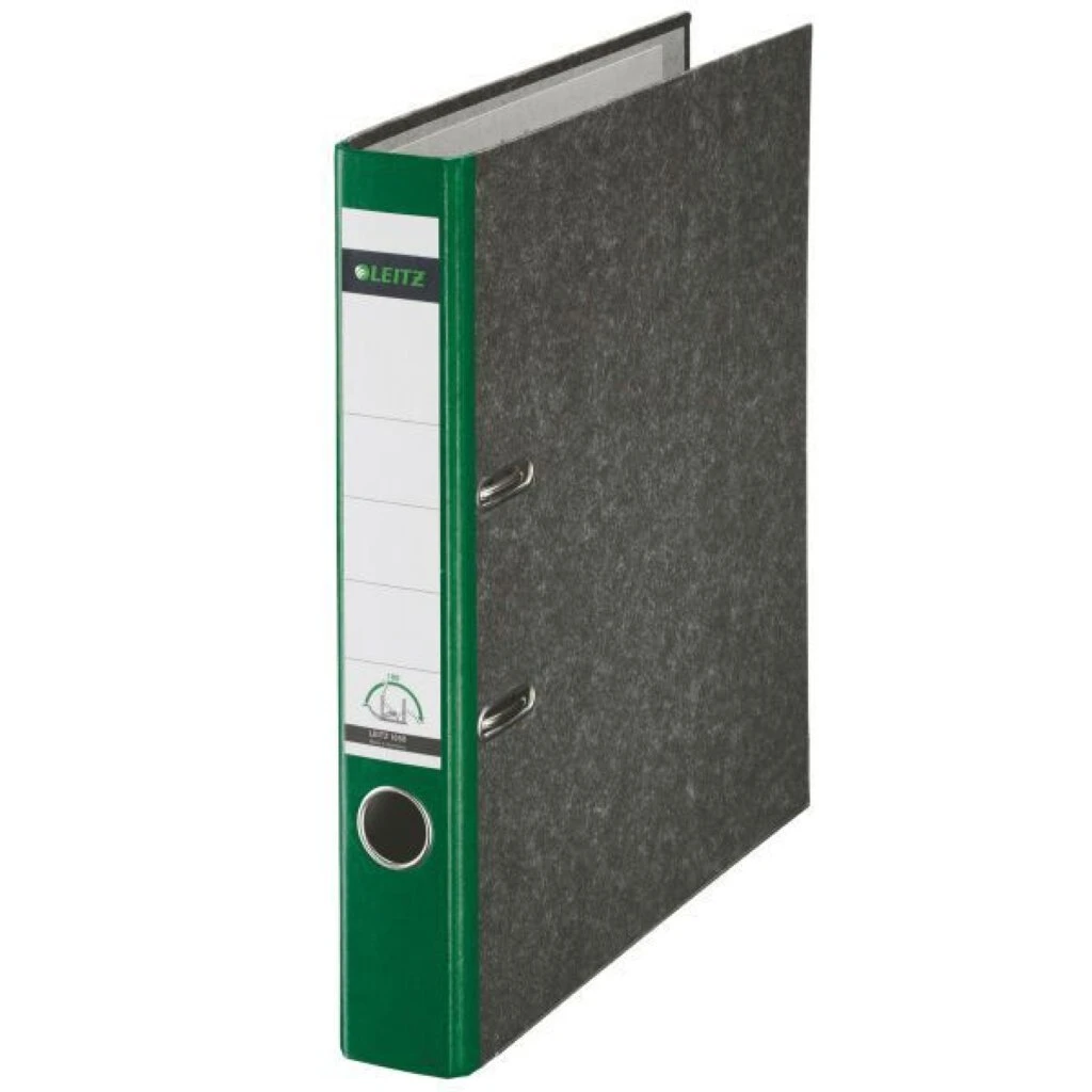 LEITZ Wolkenmarmor-Ordner, 180 Grad, DIN A4, 52 mm, grün (EAN: 4002432359431)