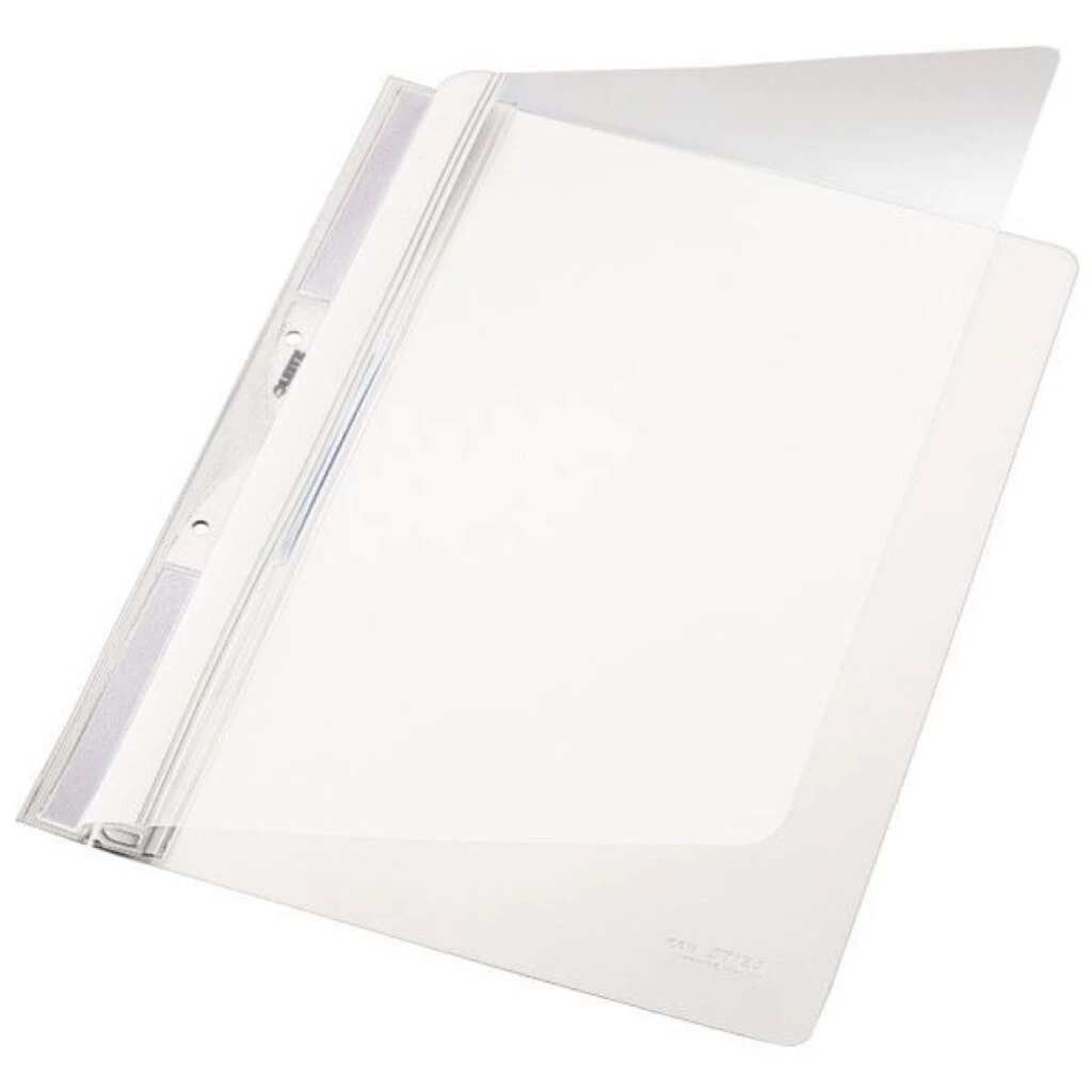 LEITZ Einhänge-Schnellhefter Universal, DIN A4, PVC, weiß (EAN: 4002432324071)