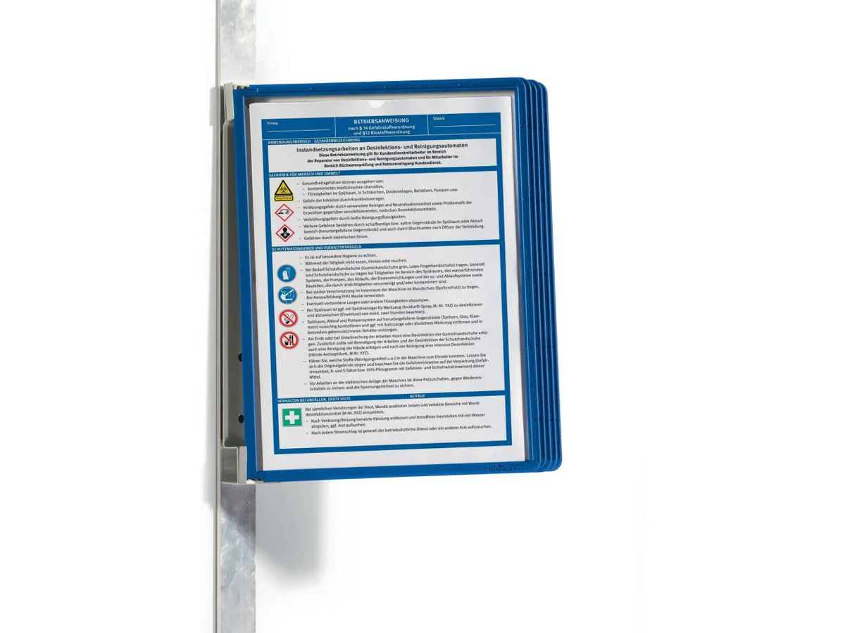 DURABLE Sichttafelsystem VARIO MAGNET WALL 5 Set, dunkelblau (EAN: 4005546987613)