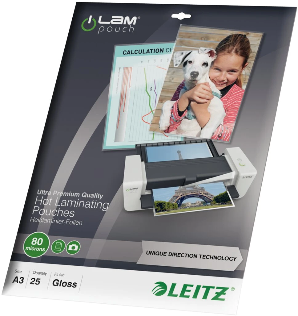 LEITZ Laminierfolientasche iLAM, DIN A3, glänzend, 160 mic (EAN: 4002432397709)
