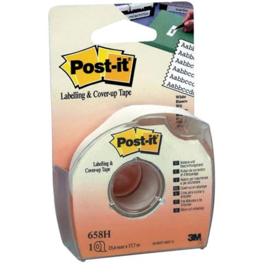 Post-it Abdeck- und Beschriftungsband, 25,4 x 17,7 m, weiß (EAN: 0021200729485)