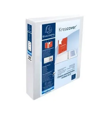 EXACOMPTA Präsentations-Ringbuch, A4 Maxi, weiß, 4D-Ring (EAN: 3130639518434)