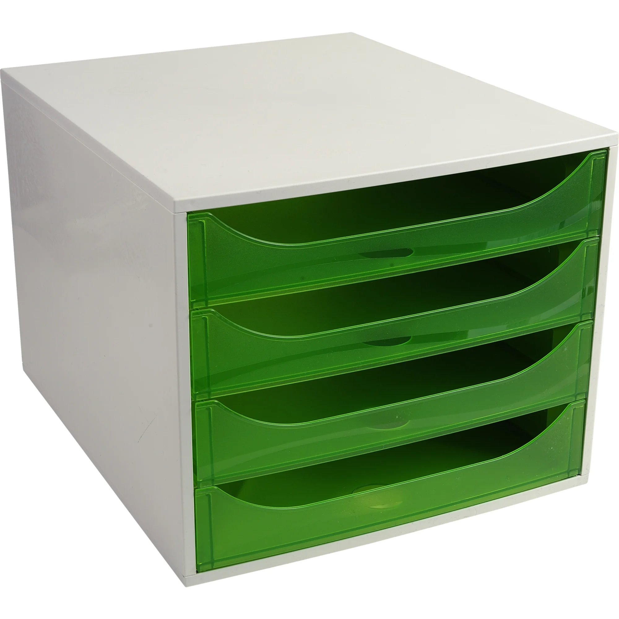EXACOMPTA Schubladenbox ECOBOX, 4 Schübe, apfelgrün (EAN: 9002493423367)