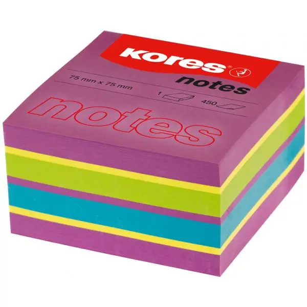 Kores Haftnotizen Würfel "Spring", 75 x 75 mm, 4-farbig (EAN: 9023800484642)