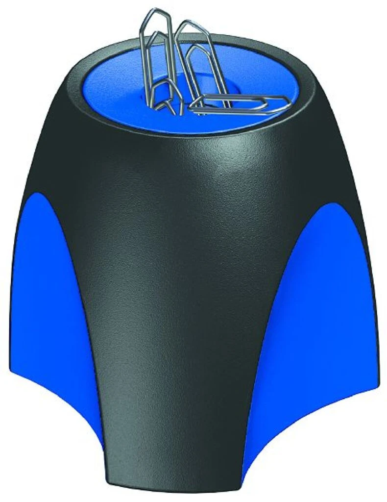 HAN Klammernspender DELTA, Polystyrol, schwarz/blau (EAN: 4012473175235)