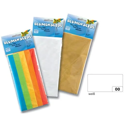 folia Seidenpapier, (B)500 x (H)700 mm, 20 g/qm, weiß (EAN: 4001868900002)