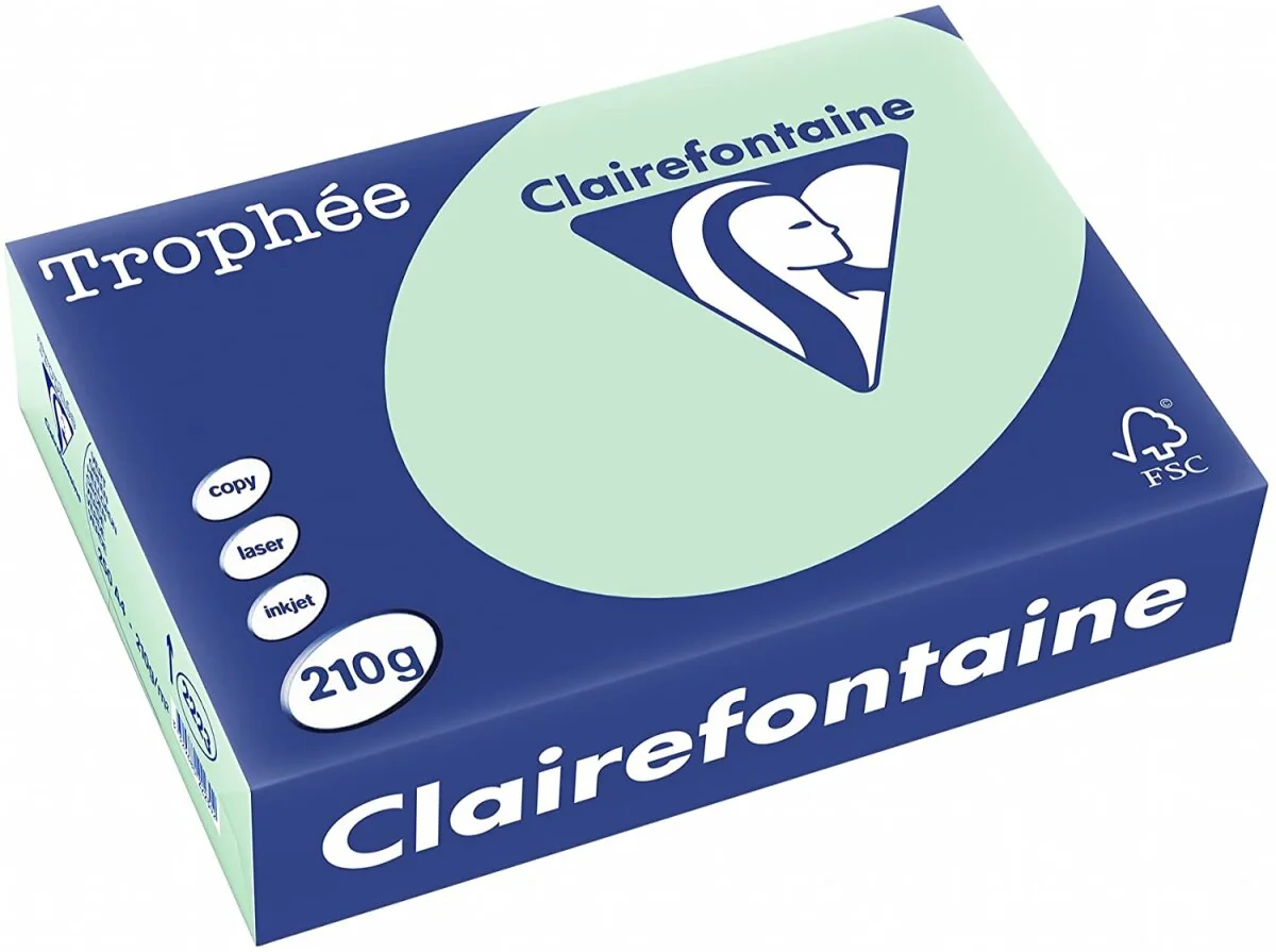 Clairefontaine Multifunktionspapier Trophée, A4, hellgrün (EAN: 3329680222302)