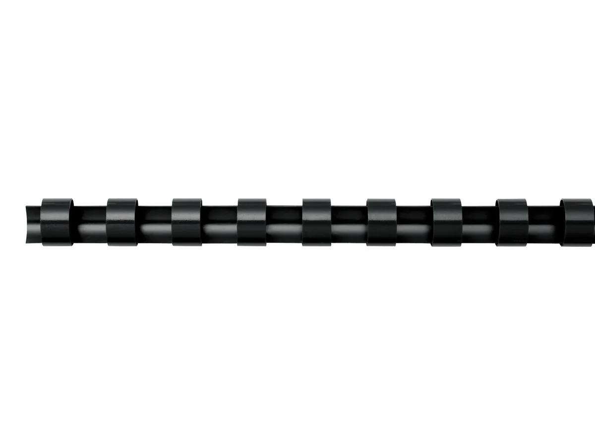 Fellowes Plastikbinderücken, DIN A4, 21 Ringe, 8 mm, schwarz (EAN: 0077511533075)