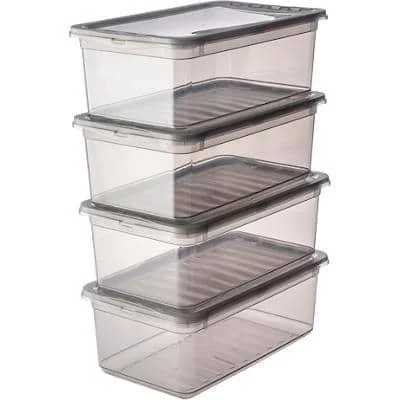 keeeper Aufbewahrungsboxen-Set "bea", 4x 5,6 L, crystal-grey (EAN: 4052396092578)