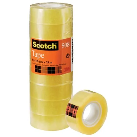 Scotch Klebefilm 508, transparent, 15 mm x 33 m (EAN: 4001895919886)