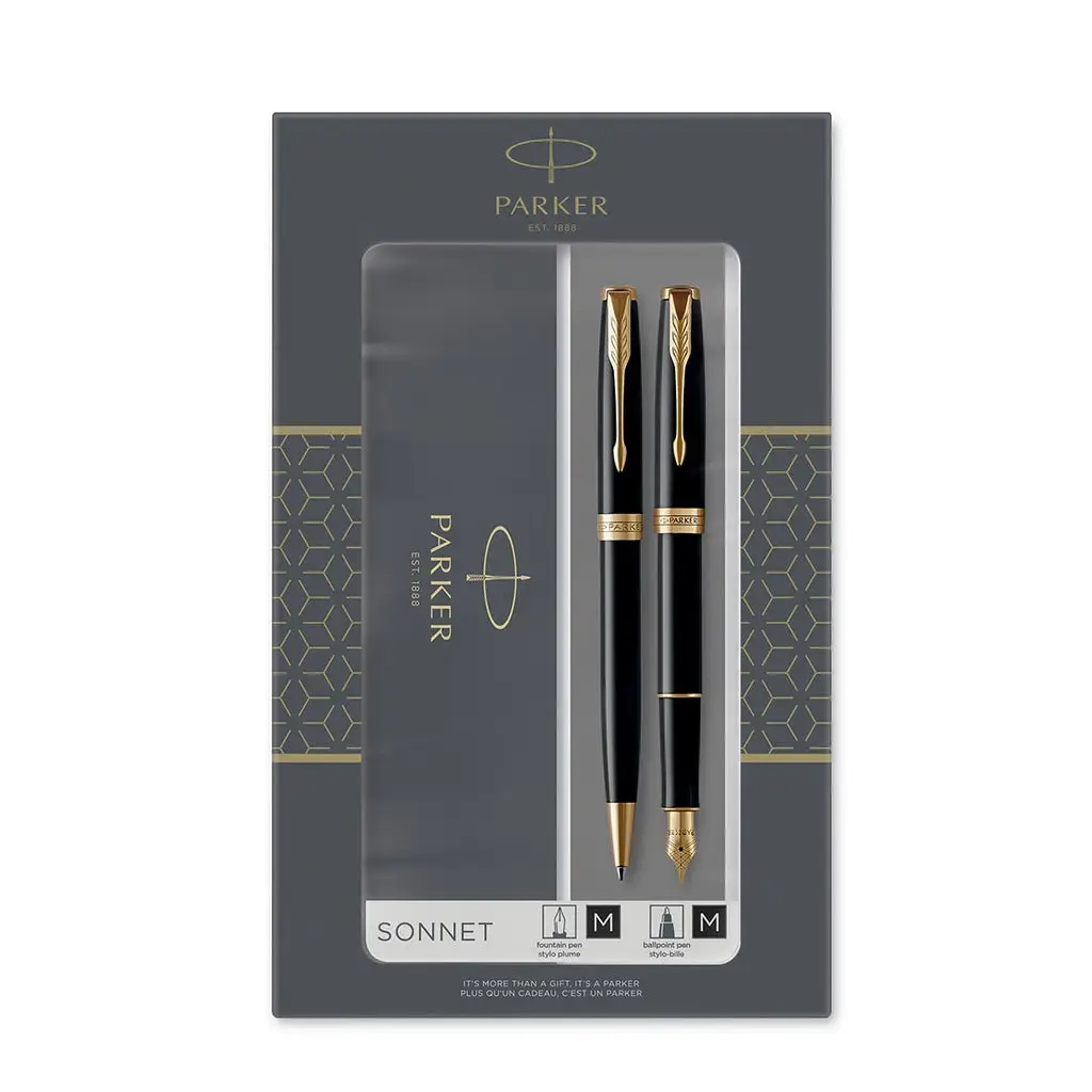 PARKER Schreibgeräte-Set SONNET Black Lacquer G.C. (EAN: 3026980933715)