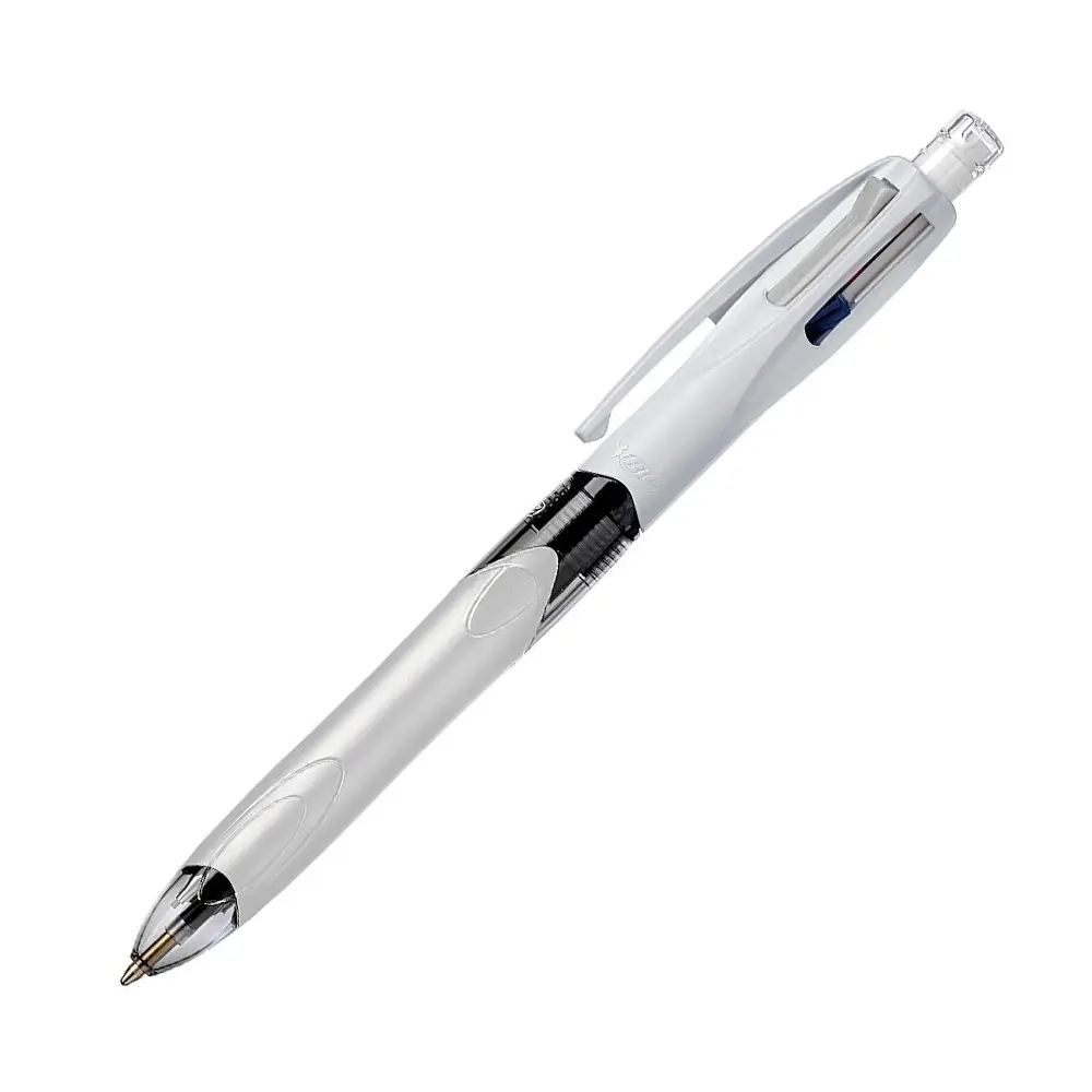 BIC Druckkugelschreiber 4 Colours 3+1 HB, grau/weiß (EAN: 3086123449701)