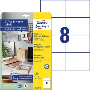 AVERY Zweckform Recycling-Universal-Etiketten Home Office (EAN: 4004182634301)