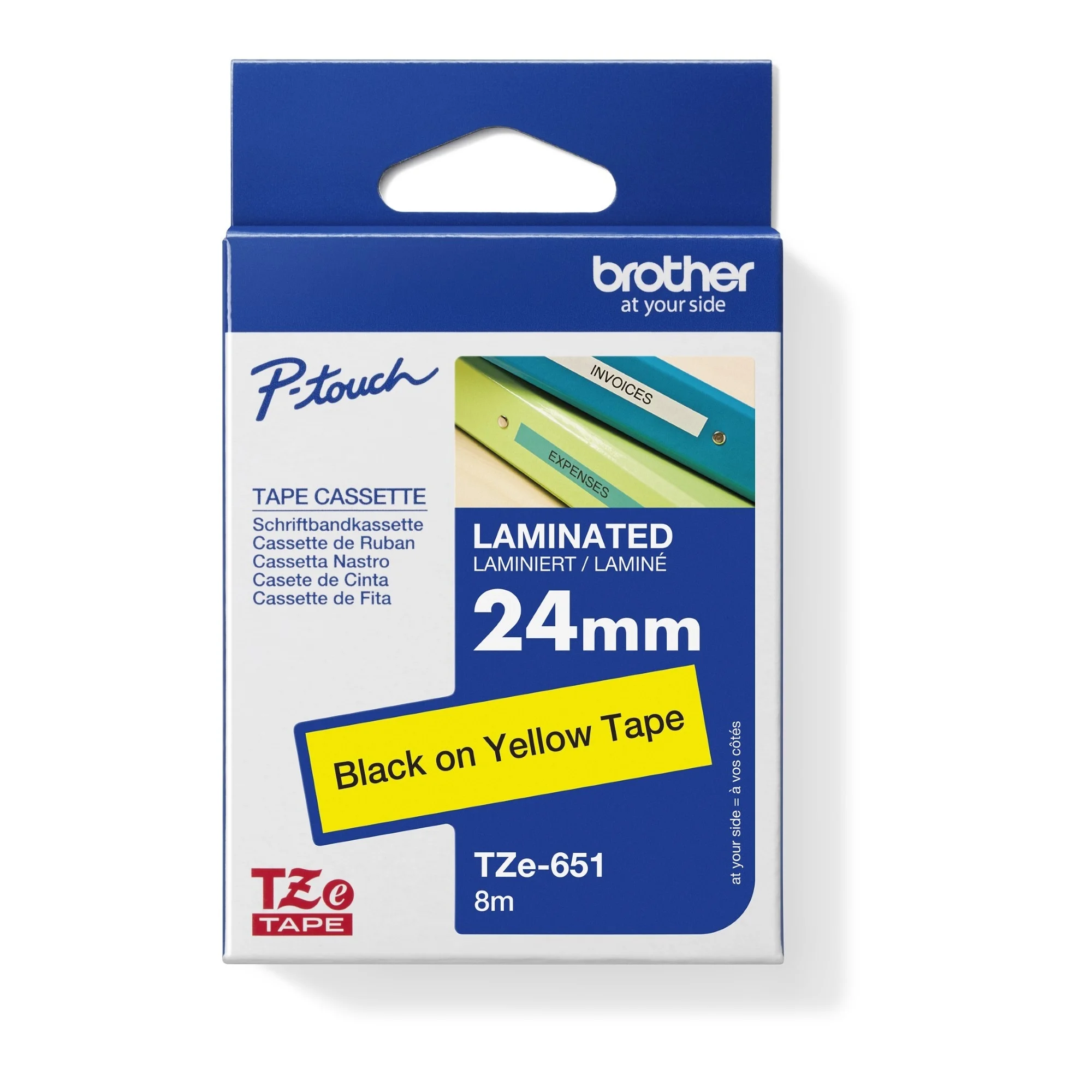 brother TZe-Tape TZe-651 Schriftbandkassette,Bandbreite:24mm (EAN: 4977766686747)