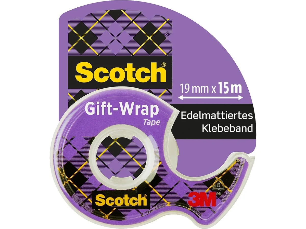 Scotch Geschenk-Klebefilm "GiftWrap Tape", im Handabroller (EAN: 5902658103254)