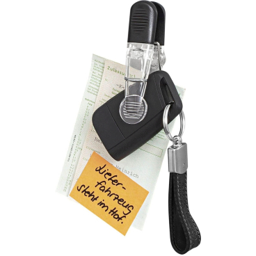 WEDO Notiz-Magnethalter GLOSSY, 4er Set, schwarz/glasklar (EAN: 4003801857947)