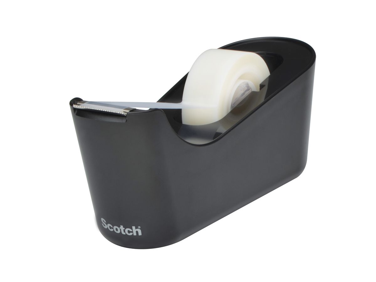 3M Scotch Tischabroller C18, inkl. Klebefilm, schwarz (EAN: 4054596577848)