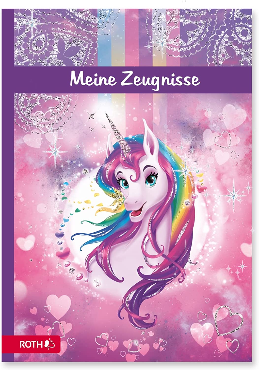 ROTH Zeugnismappe "Einhornportrait", mit Design und Effekt (EAN: 4028279893259)