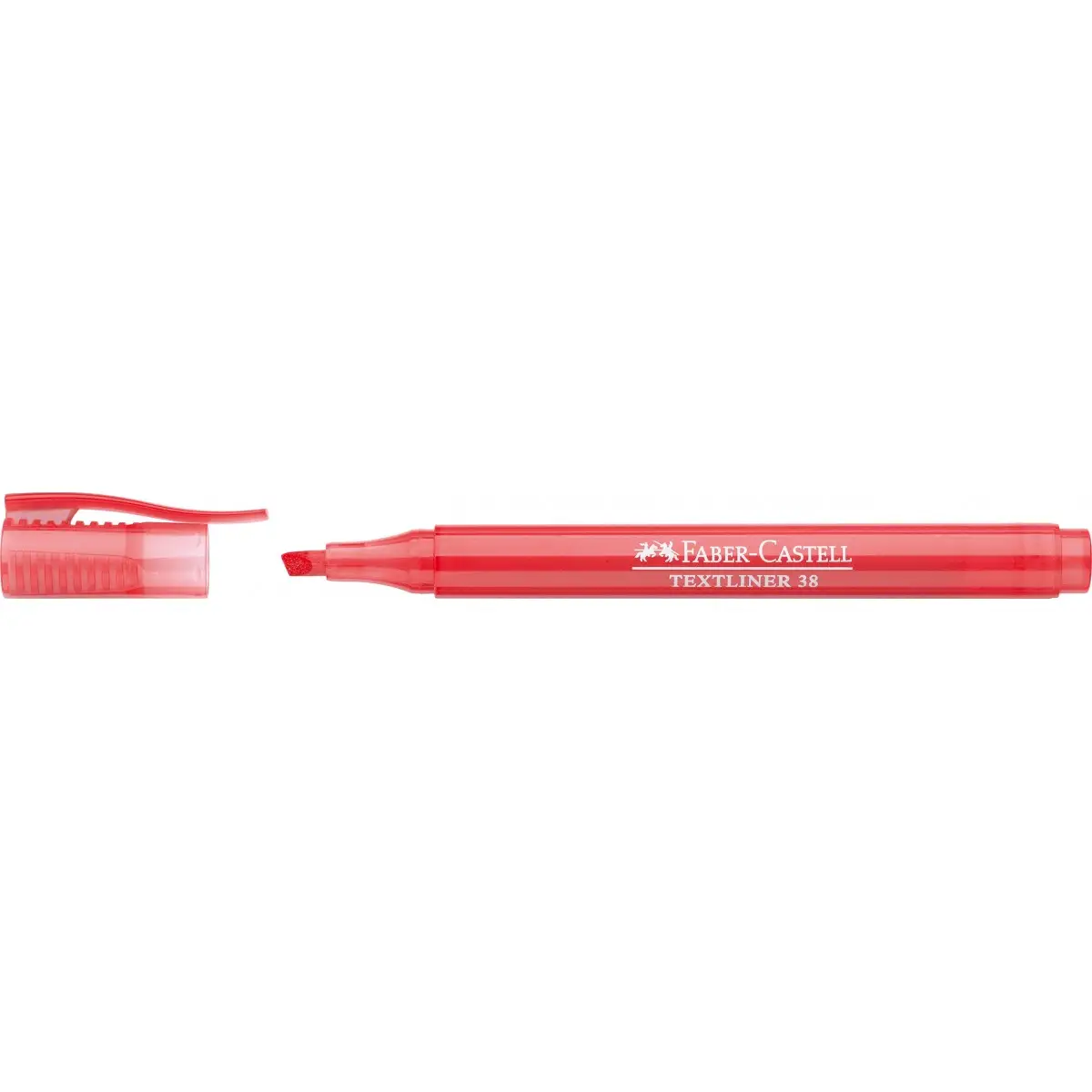FABER-CASTELL Textmarker TEXTLINER 38, rot (EAN: 9556089006286)