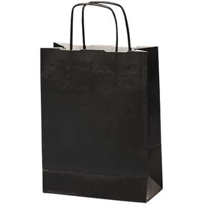 MAILmedia Papier-Tragetasche mit Kordel, 3,5 Liter, schwarz (EAN: 4003928017521)