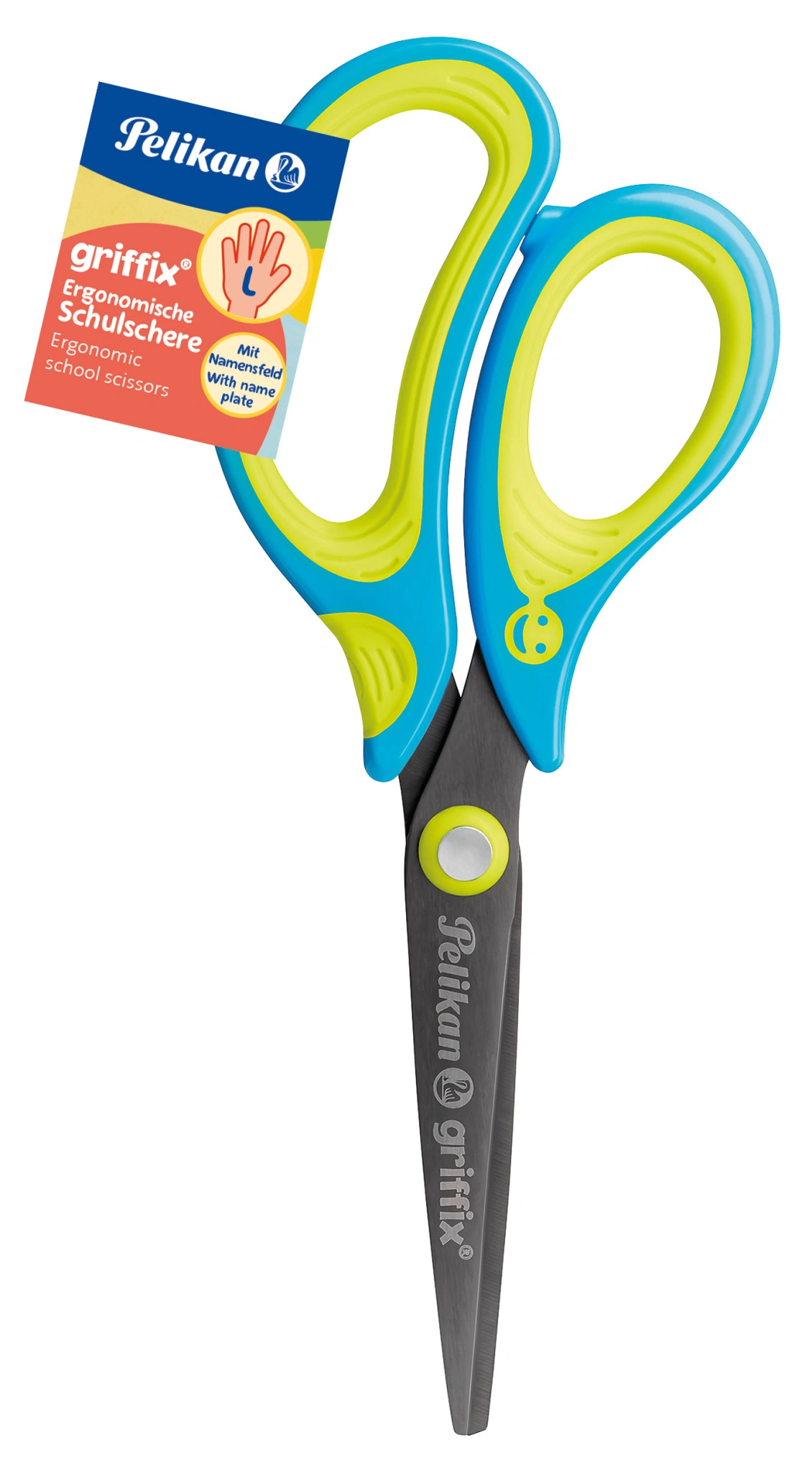 Pelikan griffix Schulschere, spitz, Neon Fresh Blue (EAN: 4012700810298)