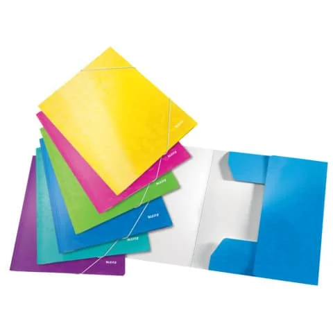 LEITZ Eckspannermappe WOW, DIN A4, Karton, farbig sortiert (EAN: 4002432108749)