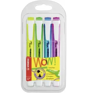 STABILO Textmarker swing cool, 4er PET-Etui (EAN: 4006381134910)