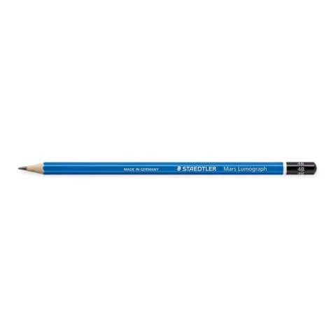 STAEDTLER Bleistift Mars Lumograph, Härtegrad: 4B, blau (EAN: 4007817104071)