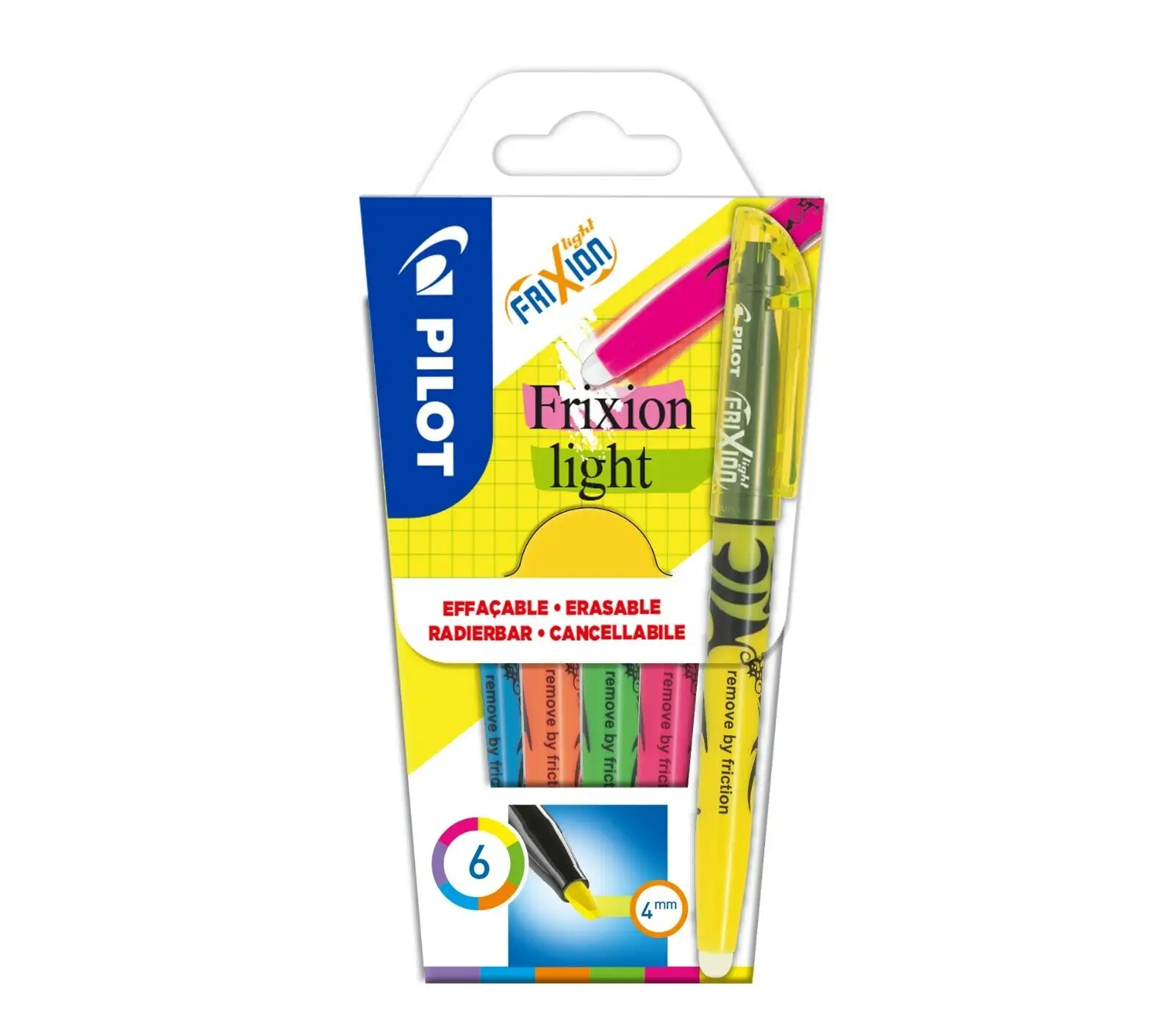 PILOT Textmarker FRIXION light, 6er Etui (EAN: 3131910572565)