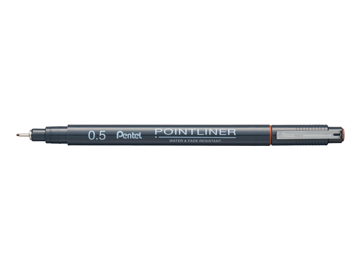 PentelArts Permanent Fineliner Pointliner, singuine, 0,5 mm (EAN: 0884851060181)