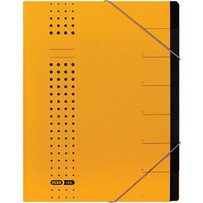 ELBA chic-Ordnungsmappe, A4 gelb, Fächer 1-7, Karton (EAN: 4002030421011)