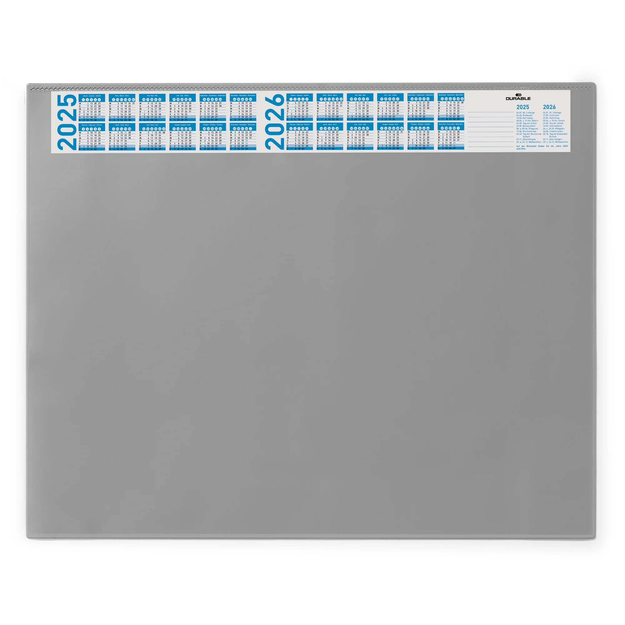 DURABLE Schreibunterlage mit Jahreskalender, grau (EAN: 4005546710655)