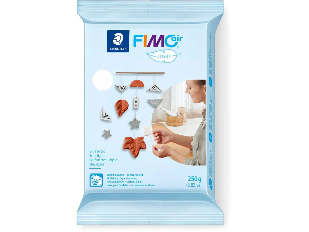 FIMO air LIGHT Modelliermasse, lufthärtend, weiß, 250 g (EAN: 4007817813041)